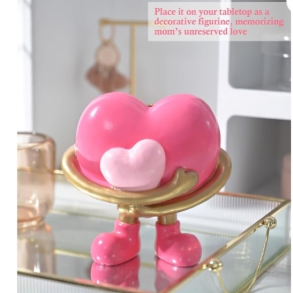 Charming Pink Heart Incense Holder - Picture 6 of 7